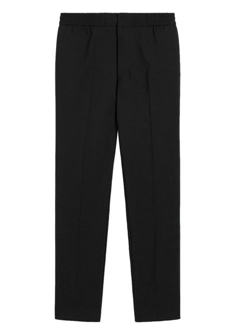 Black elasticated-waist trousers AMI Paris - men